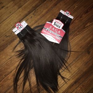 bundle of three saga human hair extensions